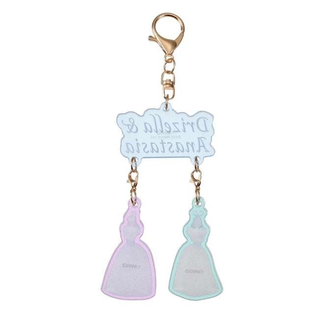 Japan Tokyo Disney Store Drizella & Anastasia Keychain Key Chain Fes Cinderella