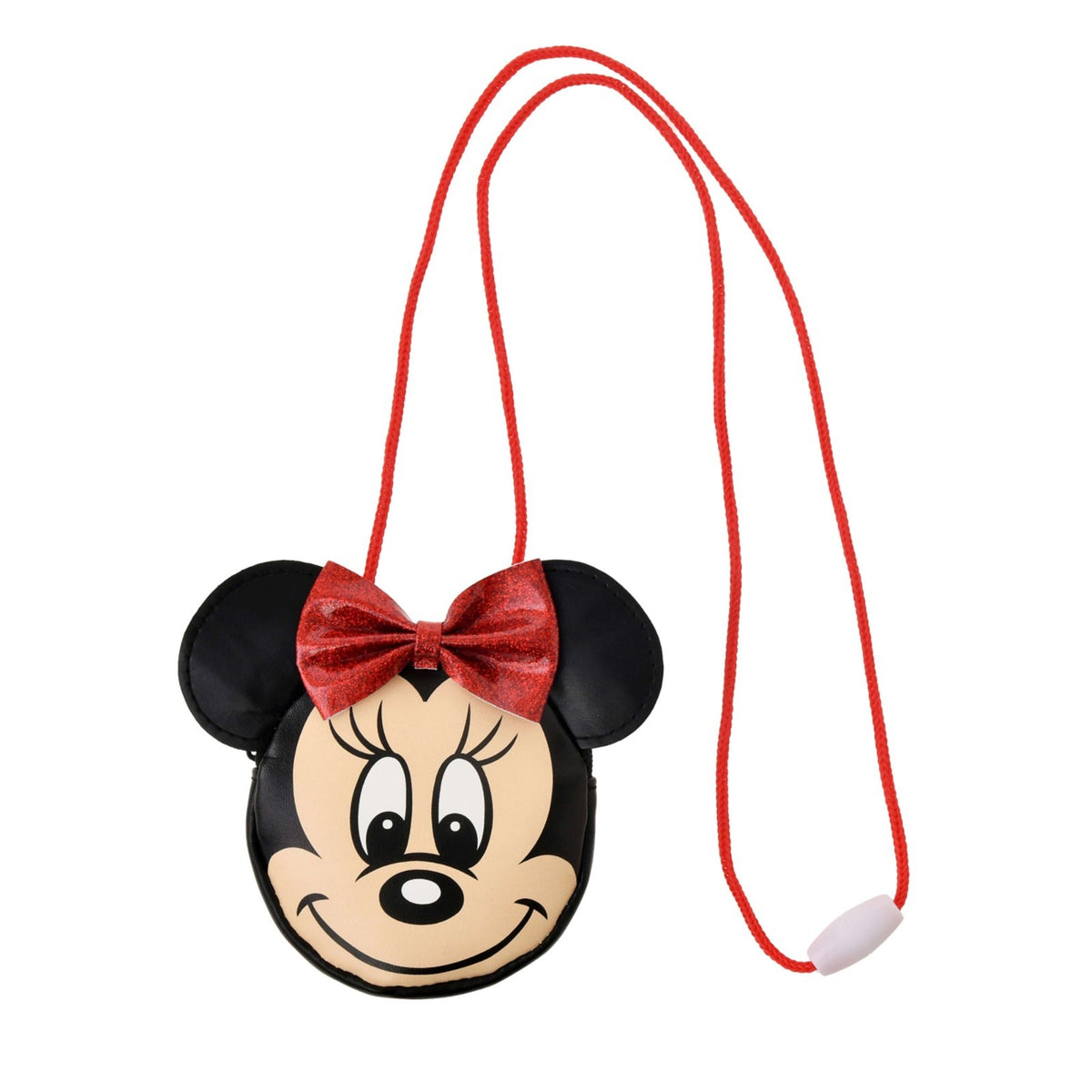 Japan Tokyo Disney Store Minnie Mouse Kids Coin Case Shoulder Type Face
