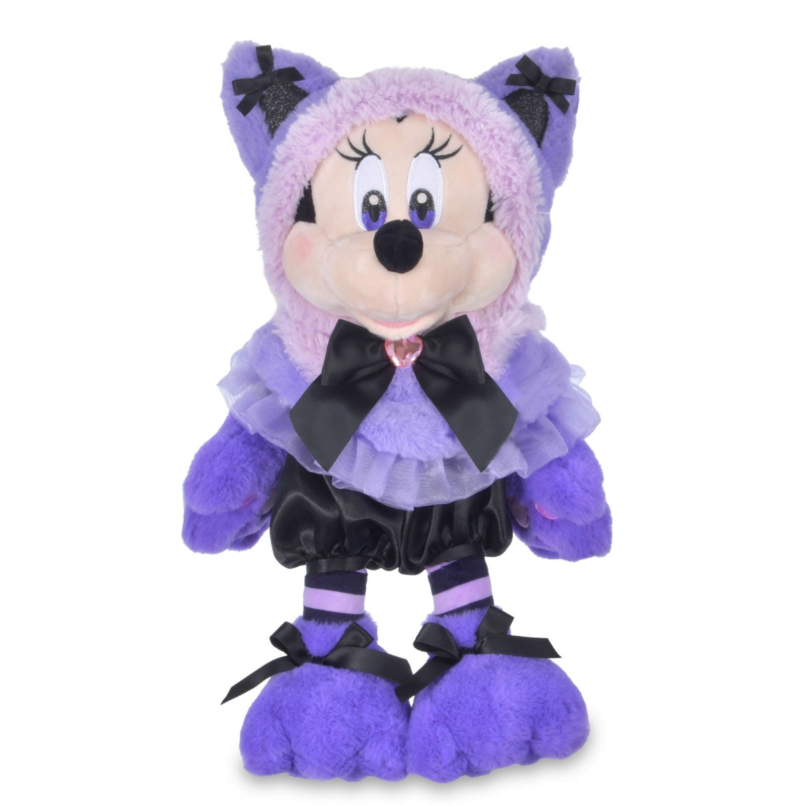Japan Tokyo Disney Store Minnie Mouse Plush Toy CAT MINNIE AND FIGARO