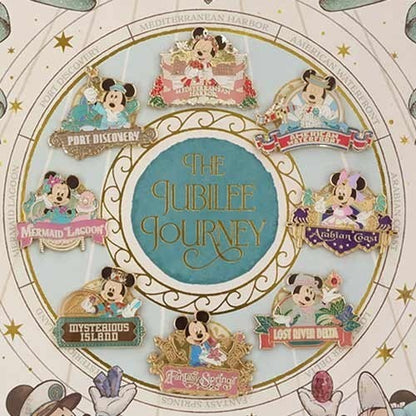 Japan Tokyo Disney Resort Mickey Mouse Pin Badge Set Sea 25th
