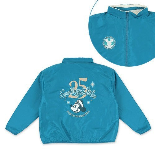 Japan Tokyo Disney Resort Mickey Mouse Jacket Sea 25th Anniversary Fluffy & Cozy