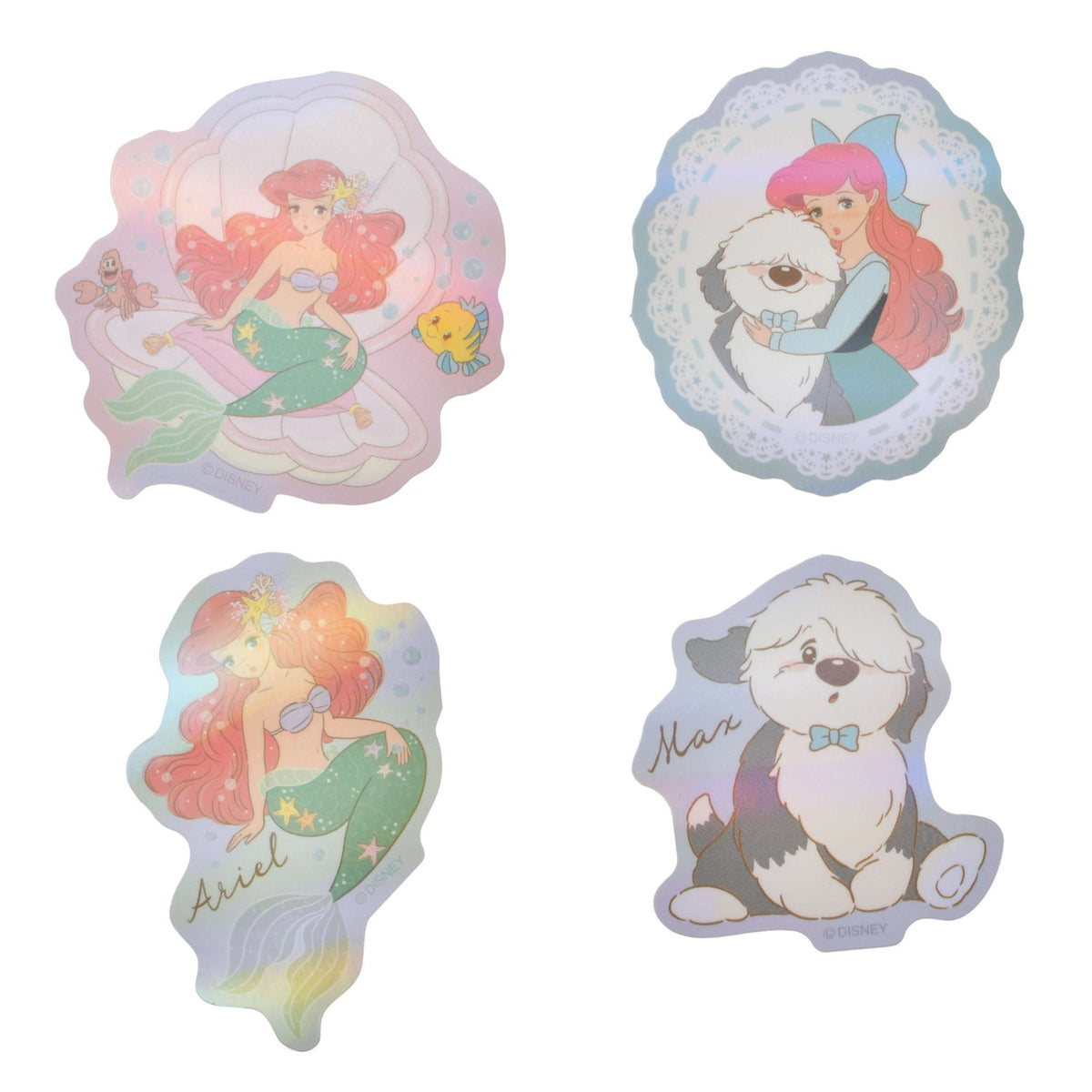 Japan Tokyo Disney Store Little Mermaid Hologram Sticker Illustrated mikko