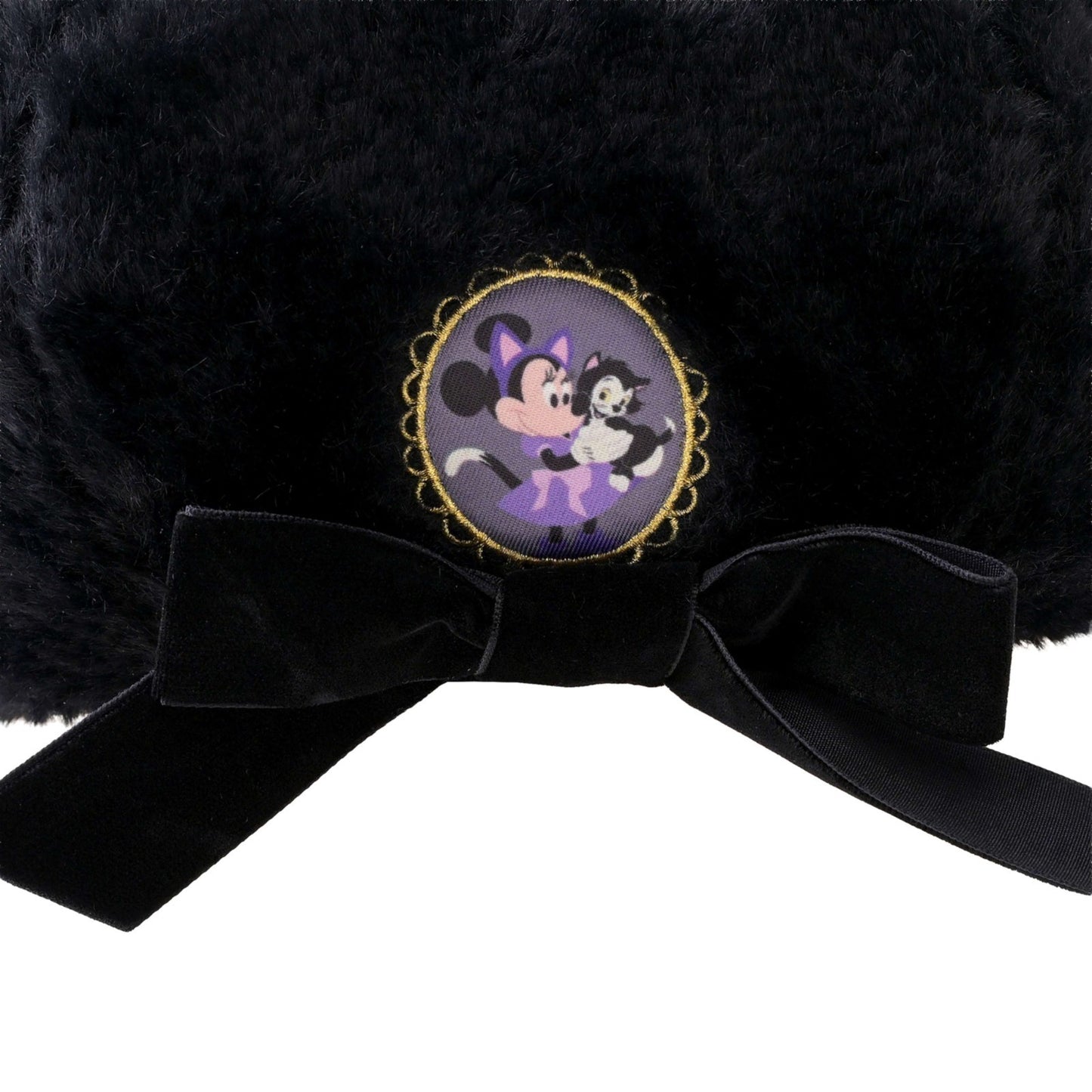 Japan Tokyo Disney Store Minnie & Figaro Hat Beret Black CAT MINNIE AND FIGARO