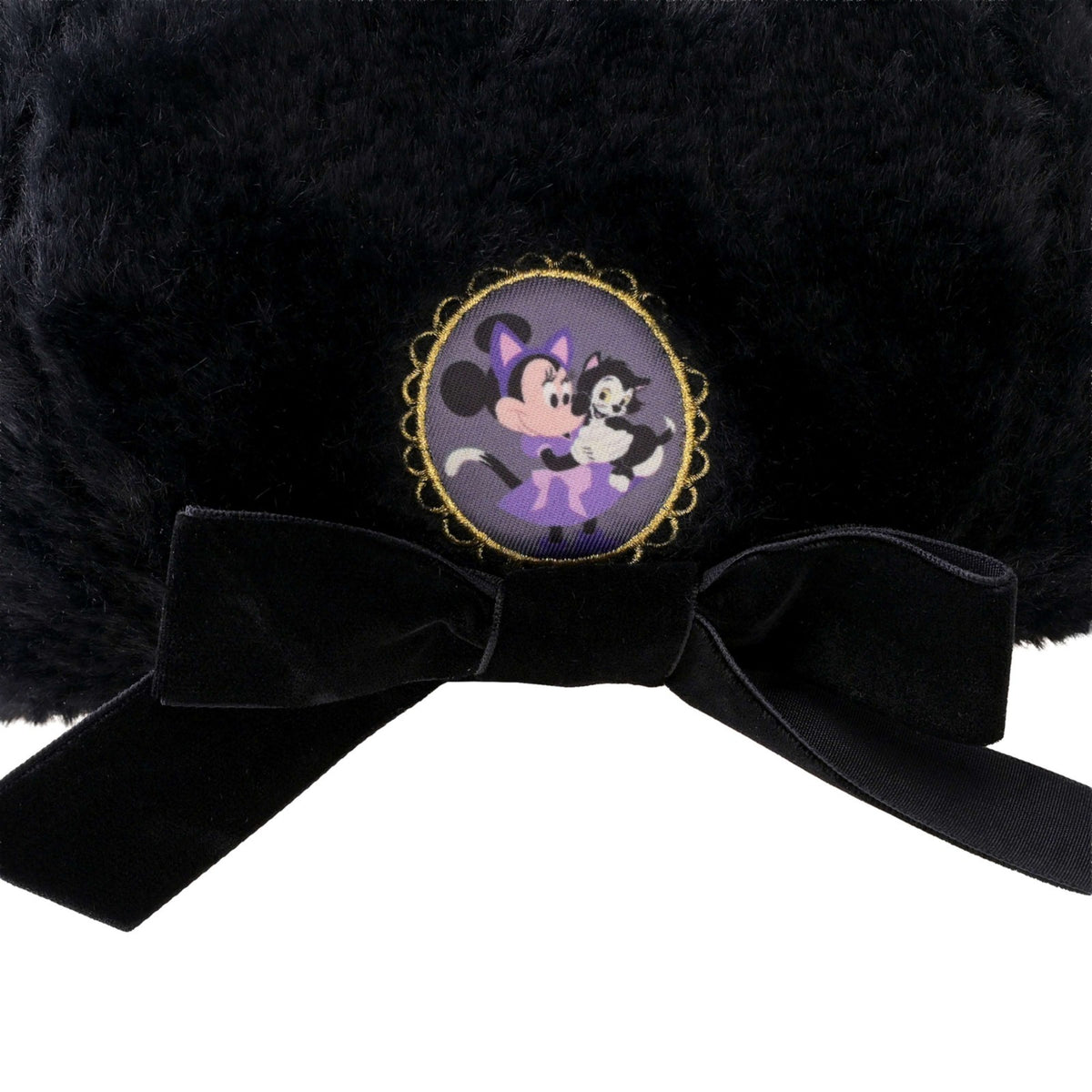 Japan Tokyo Disney Store Minnie & Figaro Hat Beret Black CAT MINNIE AND FIGARO