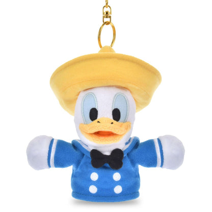 Japan Tokyo Disney Store Donald Plush Keychain Finger Puppet Three Caballeros