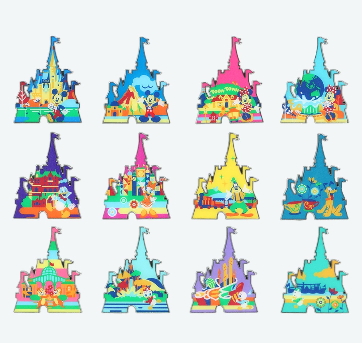 Japan Tokyo Disney Resort Cinderella Castle Pin badge Collection 1 bag (2 pins)