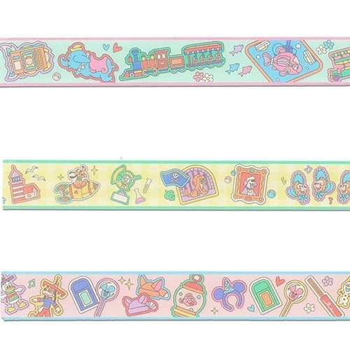 Japan Tokyo Disney Resort Mickey Mouse Masking Tape Set Park Motif Memories