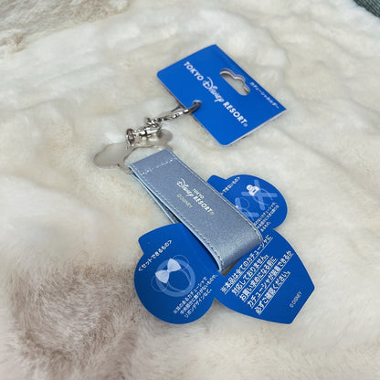 Japan Tokyo Disney Resort Store Minnie Blue Ever After Ears Holder Keychan
