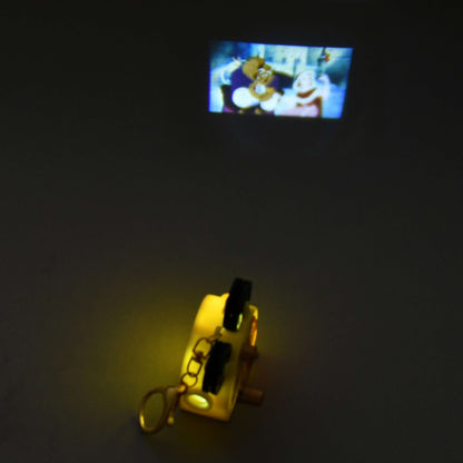 Japan Tokyo Disney Store Beauty and The Beast Light-Up Projection Keychain Fes