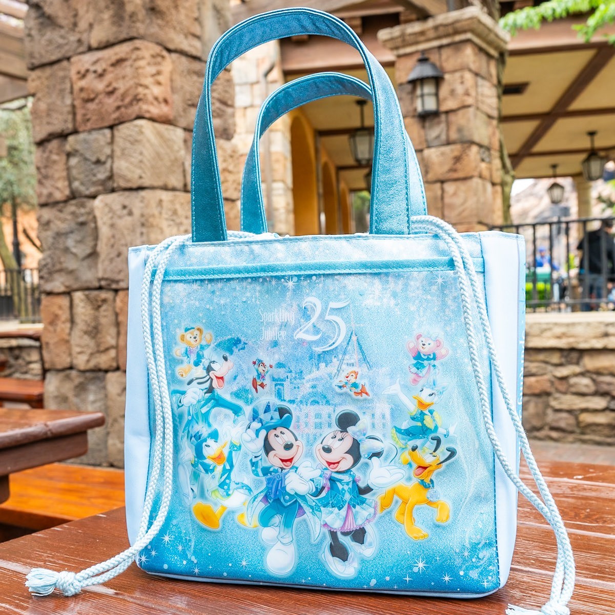 Japan Tokyo Disney Resort Mickey Minnie Souvenir Bag Lunch Case 25th Tote Bag