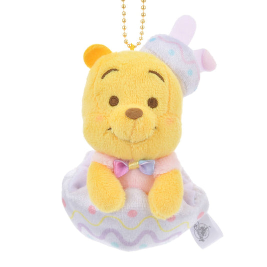 '+ Japan Tokyo Disney Store Winnie the Pooh Plush Toy Keychain Easter