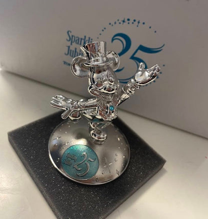 Japan Tokyo Disney Resort Sea 25th Sparkling Jubilee Mickey Paperweight Figure