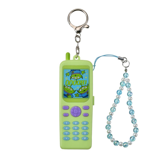 Japan Tokyo Disney Store Little Green Men Keychain Mobile Phones Talking