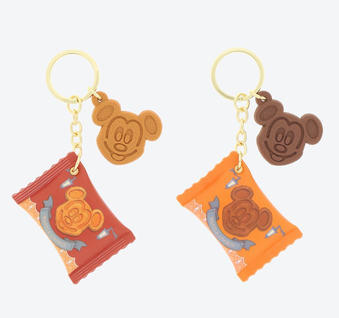 Japan Tokyo Disney Resort Mickey Waffle Company Keychain Set