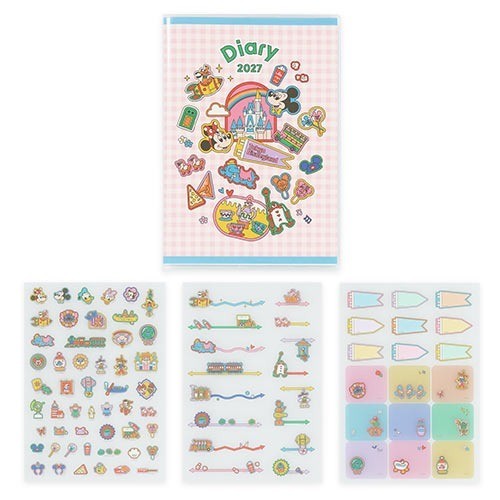 Japan Tokyo Disney Resort Mickey Mouse Planner Schedule Book 2027 Park's Icon.
