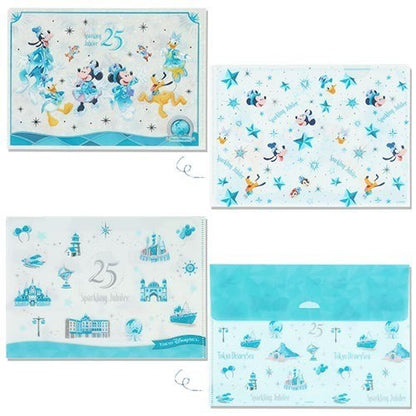 Japan Tokyo Disney Resort Sea 25th Sparkling Jubilee Clear Folder Set