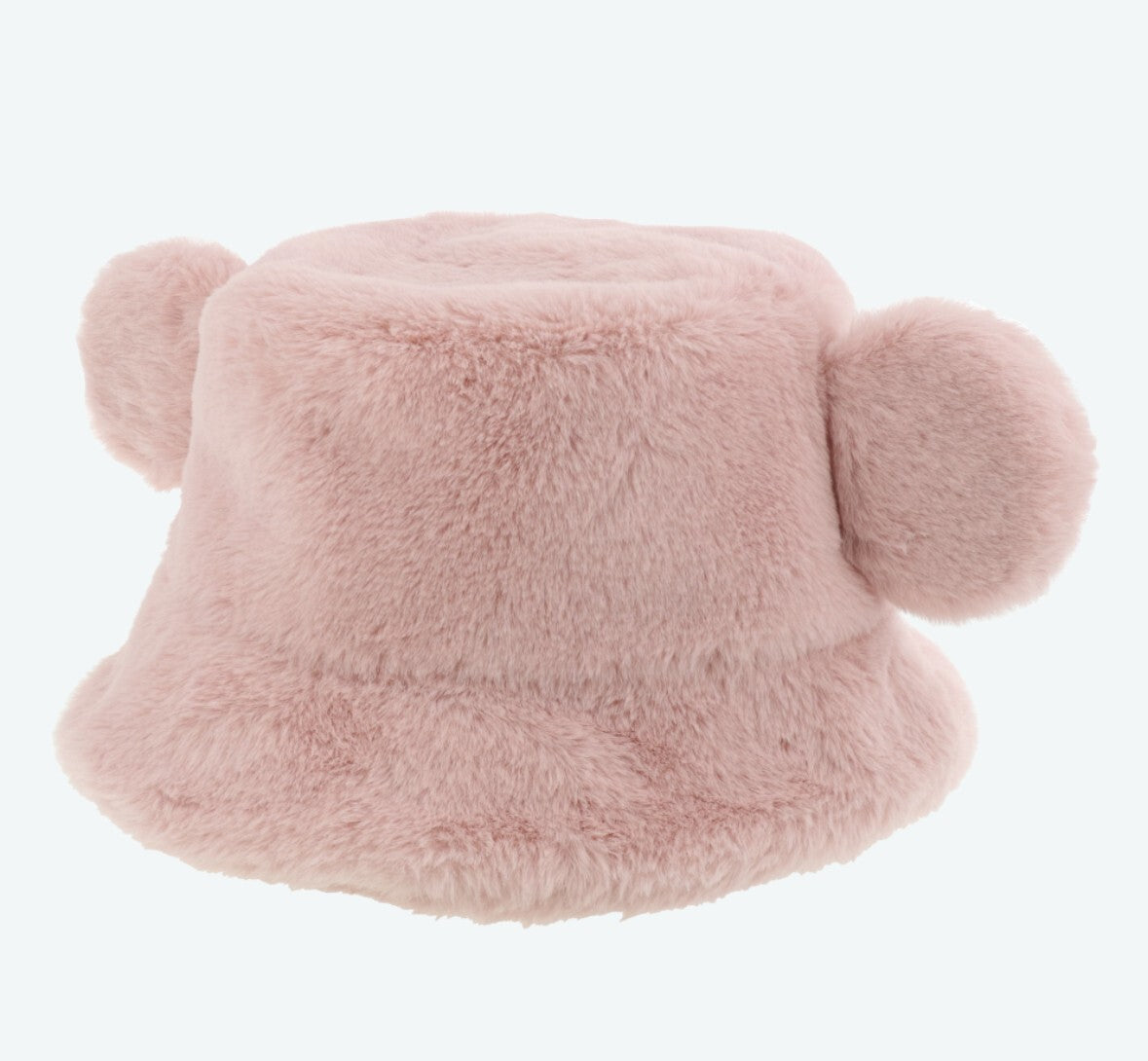 Japan Tokyo Disney Resort Ears Mickey limited Fluffy Winter Cap Hat Pink