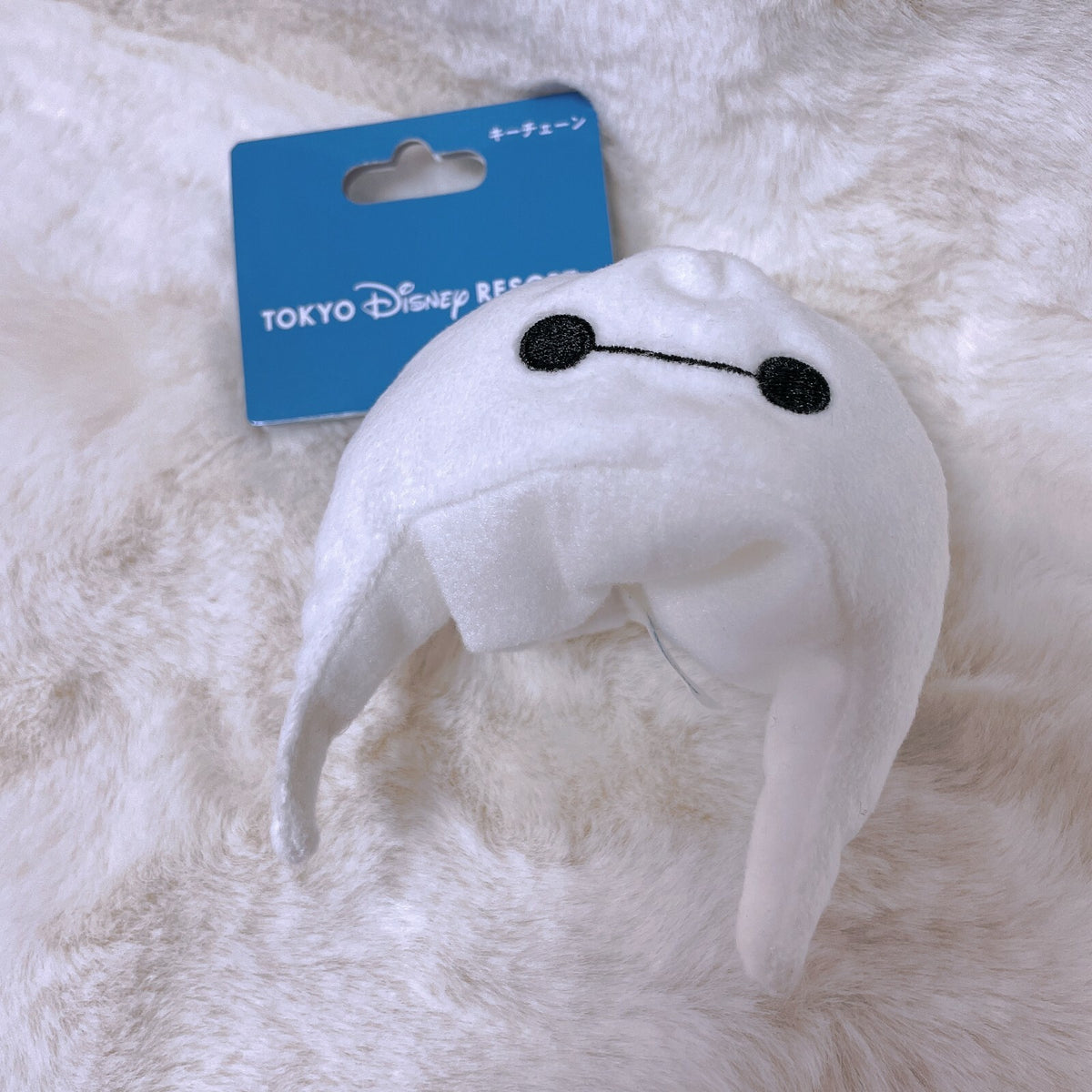Japan Tokyo Disney Resort Baymax Big Hero 6 Keychain fan cap nuiMOs