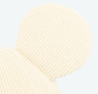 Japan Tokyo Disney Resort Ears Mickey limited Fluffy Winter Cap Hat White 2025