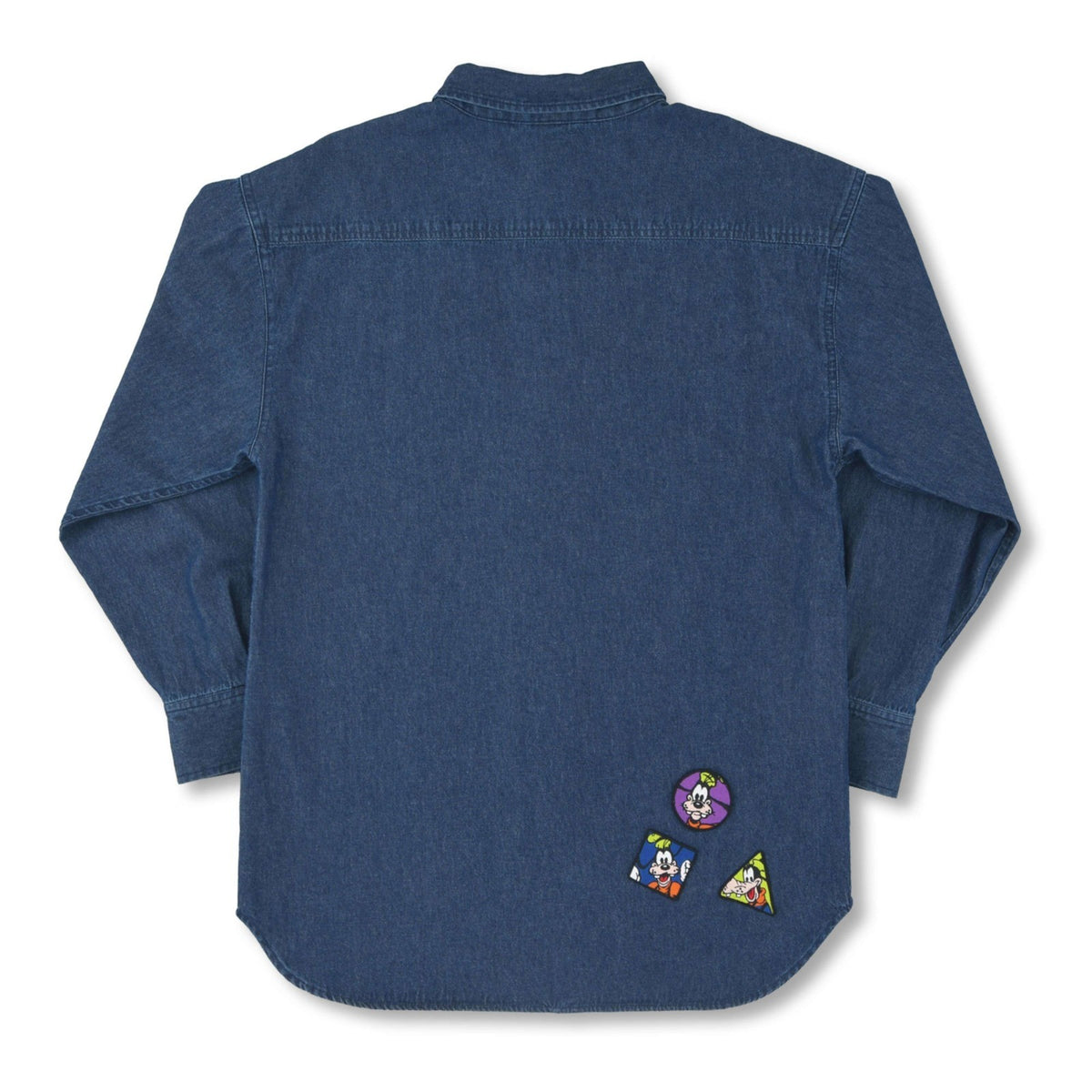 Japan Tokyo Disney Store Goofy Long-Sleeve Denim Shirt Blue GOOFY FASHION 2026