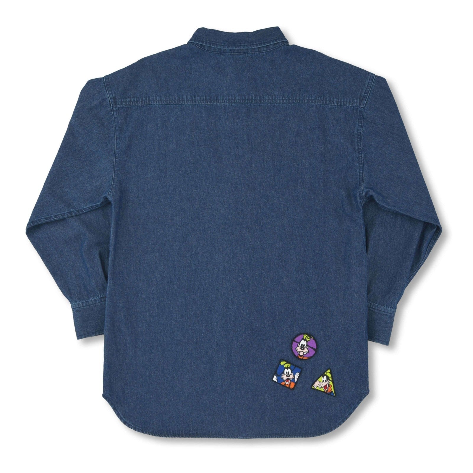 Japan Tokyo Disney Store Goofy Long-Sleeve Denim Shirt Blue GOOFY FASHION 2026