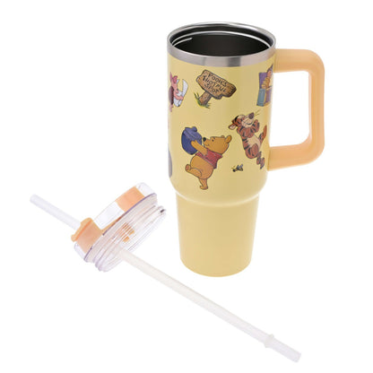 Japan Tokyo Disney Store Pooh Stainless Steel Tumbler Holiday Drinkware