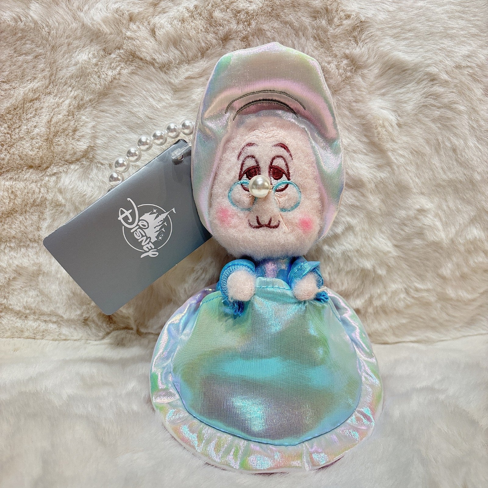 '+Japan Tokyo Disney Store Granny Young Oyster Plush Toy Keychain Aurora Alice