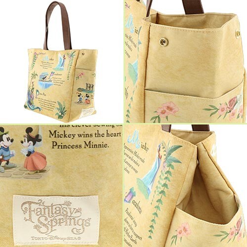 Japan Tokyo Disney Resort Tote Bag Fantasy Springs 2024 Peter Pan Rapunzel