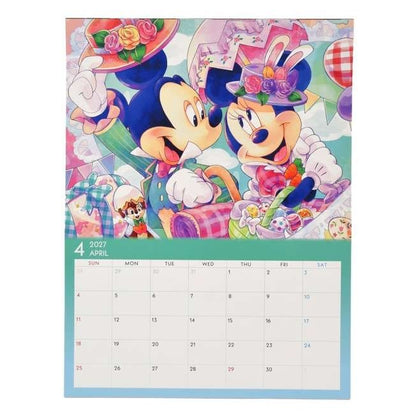 Japan Tokyo Disney Store Mickey & Friends Wall Calendar & Organizer 2027