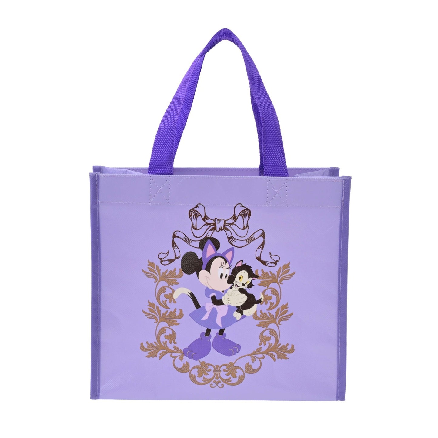 Japan Tokyo Disney Store Minnie Figaro Shopping Eco Bag S CAT MINNIE AND FIGARO