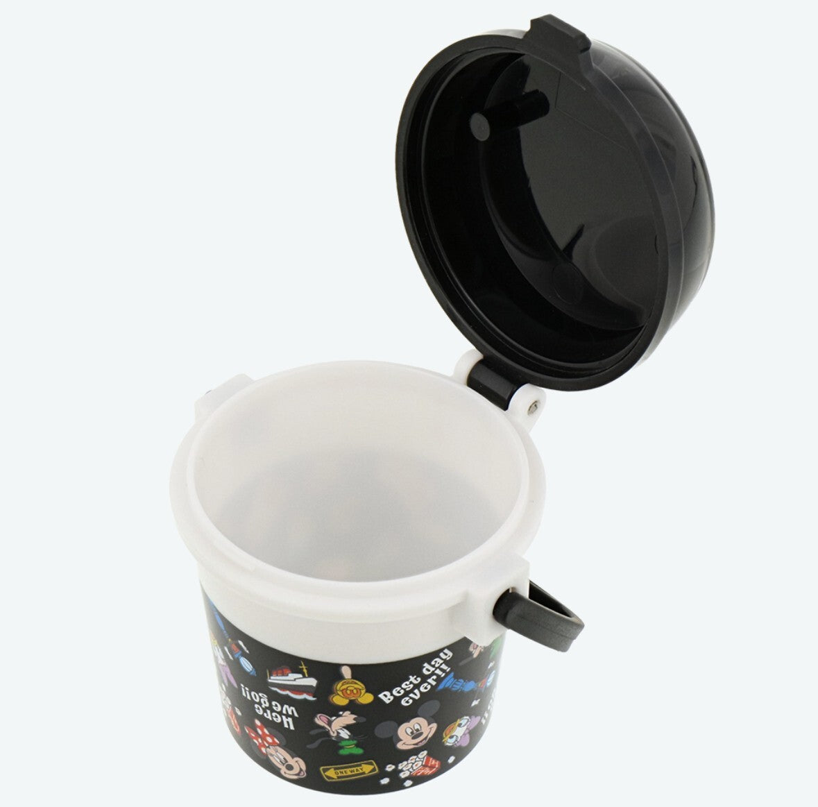 Japan Tokyo Disney Resort Popcorn Bucket Keychain Retro Mickey & Friends