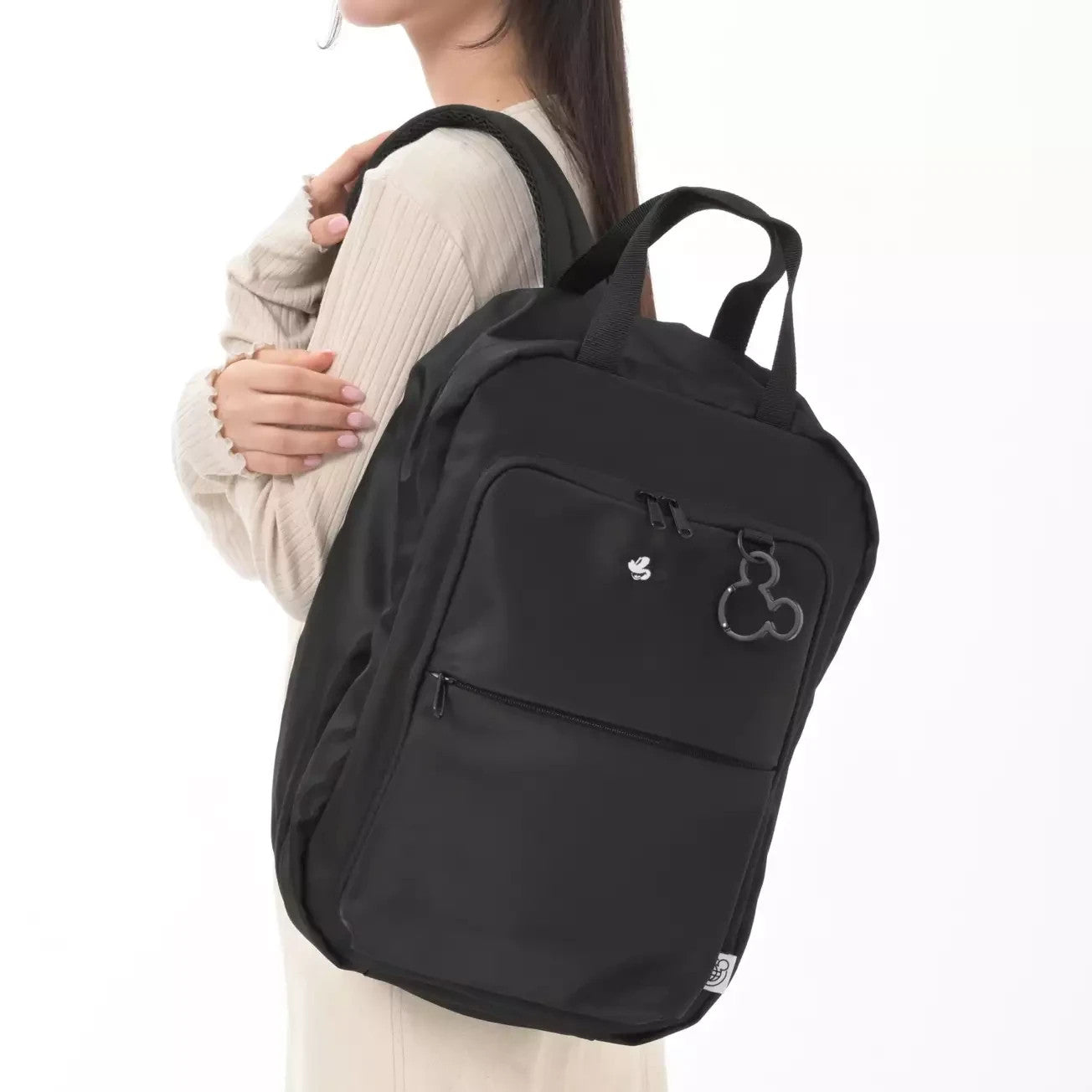 Japan Tokyo Disney Store Mickey Backpack with Carabiner Magical Travel