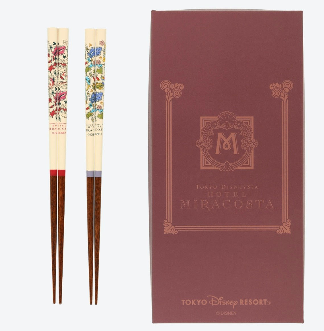 Japan Tokyo Disney Resort Chopsticks Japanese Tableware Hotel Miracosta 2 pairs