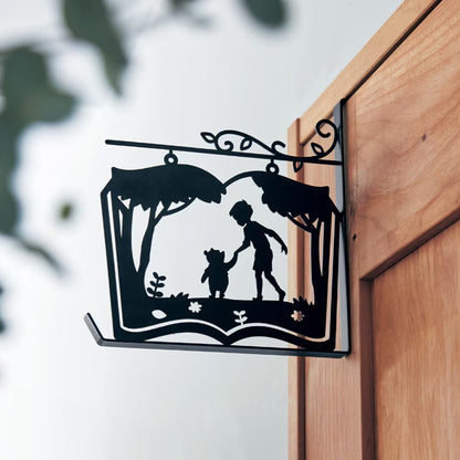 Japan Disney Fantasy Shop Bellemaison Pooh Iron Door Hook Paper Cutout