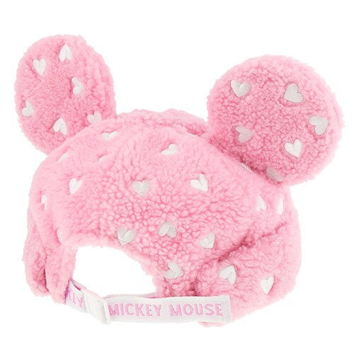 Japan Tokyo Disney Resort Mickey Mouse Cap Pink Heart Ears Hat 