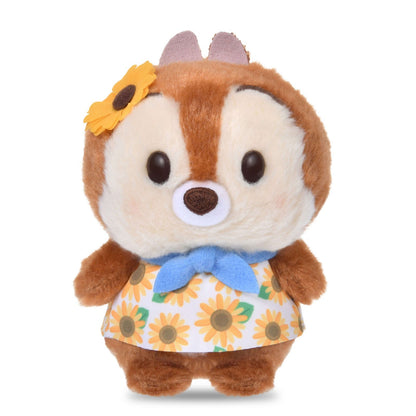 Japan Tokyo Disney Store Chip Plush Toy Sunflower Urupocha-chan Chip and Dale