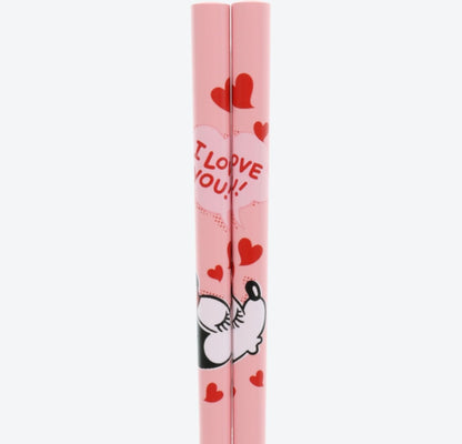 Japan Tokyo Disney Resort Chopsticks Japanese Tableware Mickey Minnie 2 Pairs