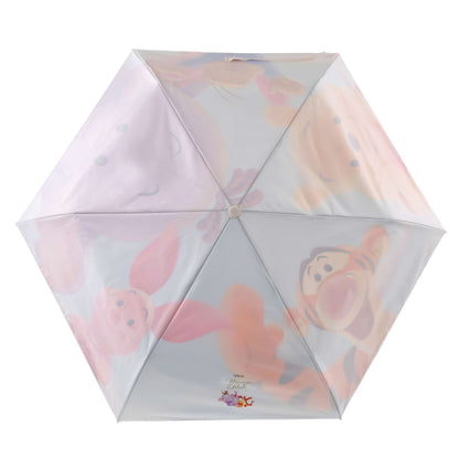 Japan Tokyo Disney Store Pooh Foldable Umbrella Sun Rain with Pouch Roo & Lumpy