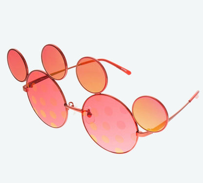 Japan Tokyo Disney Resort Fashion Sun Glasses Mickey Dot RED