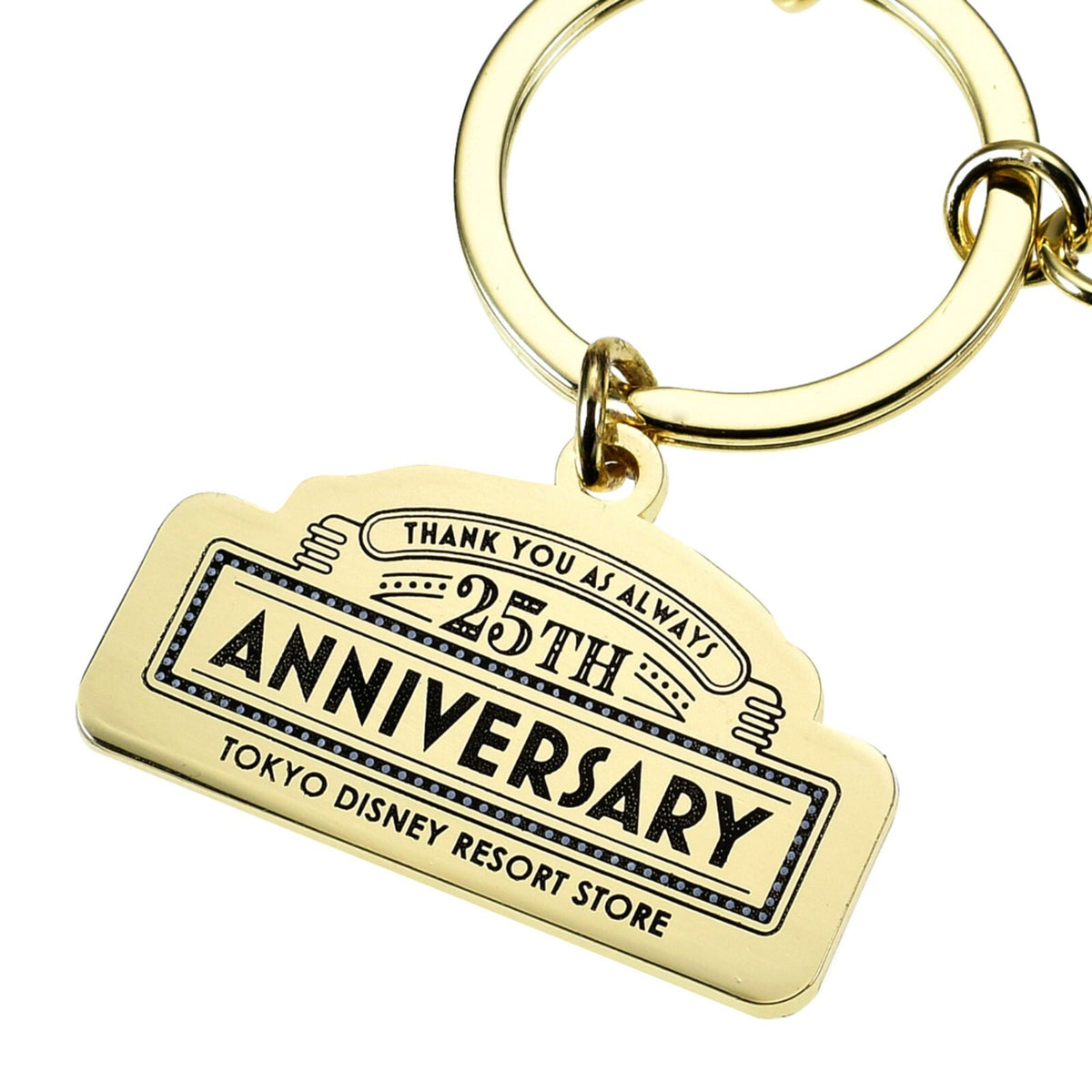 '+ Japan Tokyo Disney Store Mickey Keychain Disney Resort Store 25th Anniversary