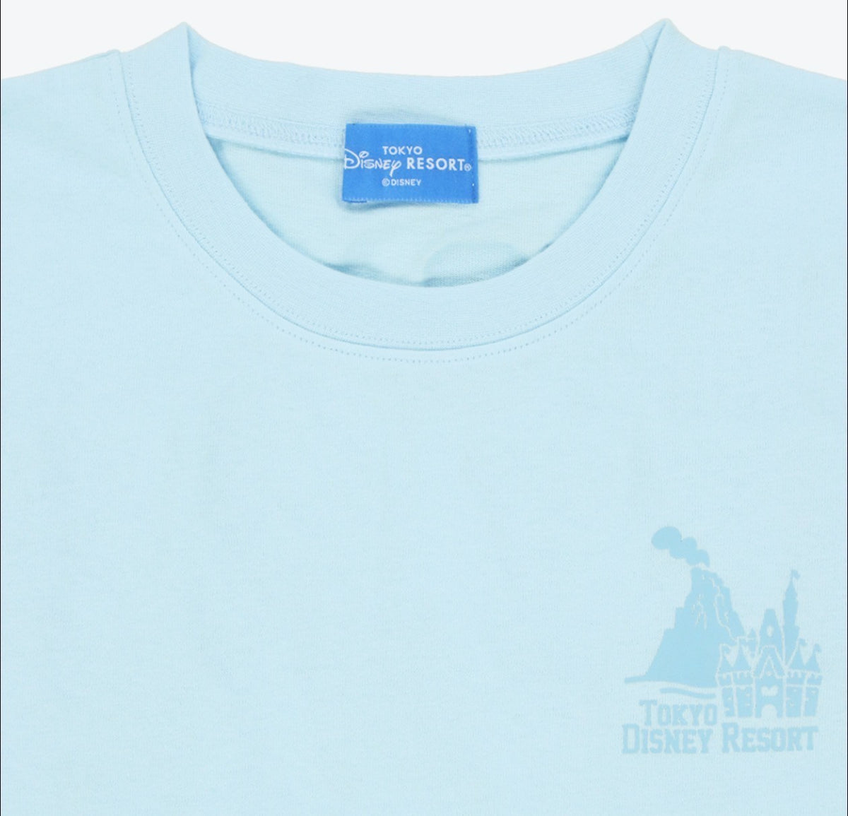 Japan Tokyo Disney Resort T-shirt Oversized Fit Unisex One Size Blue