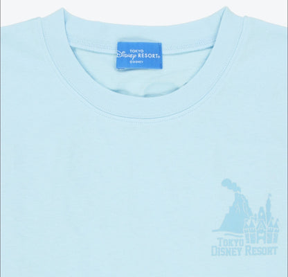 Japan Tokyo Disney Resort T-shirt Oversized Fit Unisex One Size Blue