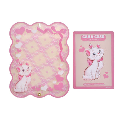 Japan Tokyo Disney Store Marie Card Holder with Bead Charm Heart-Pounding