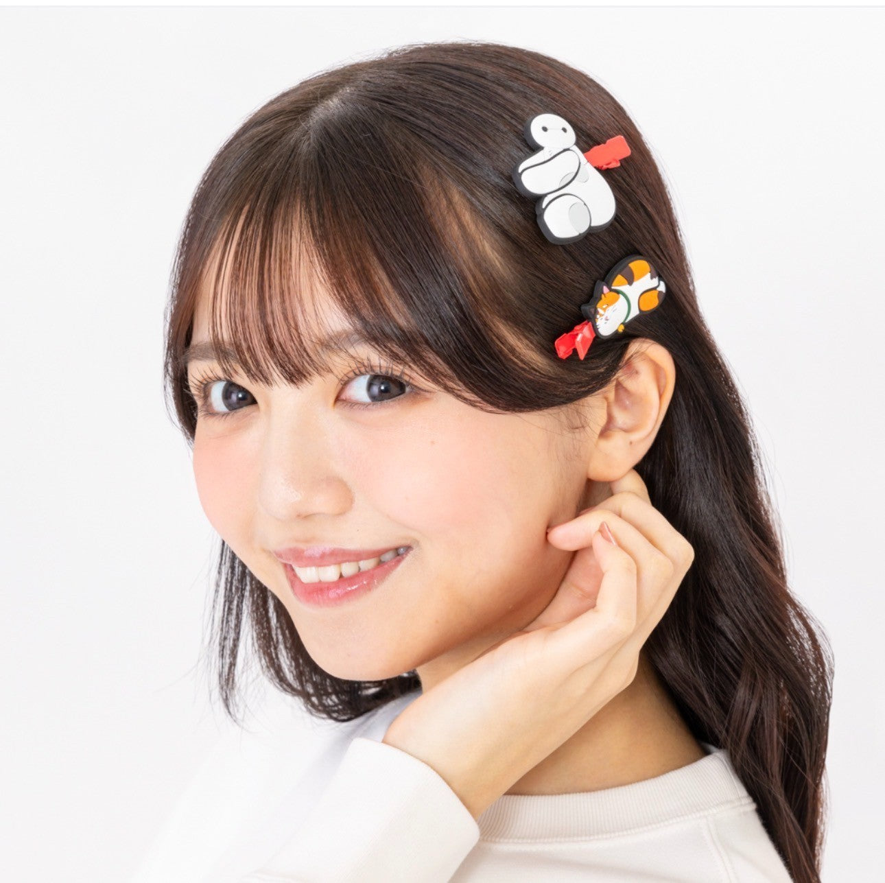 Japan Tokyo Disney Resort Baymax & Mochi Hair clip Accessory