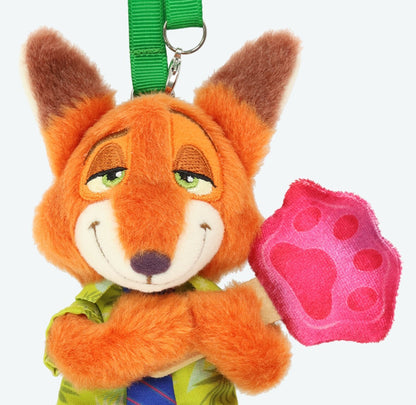 Japan Tokyo Disney Resort Plush Toy Keychain Zootopia Nick Ice Candy