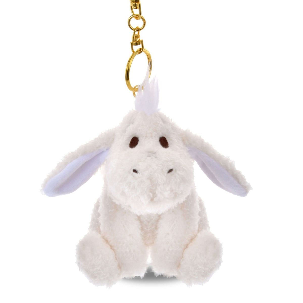Japan Tokyo Disney Store Eeyore Reversible Plush Keychain WHITE POOH Christmas
