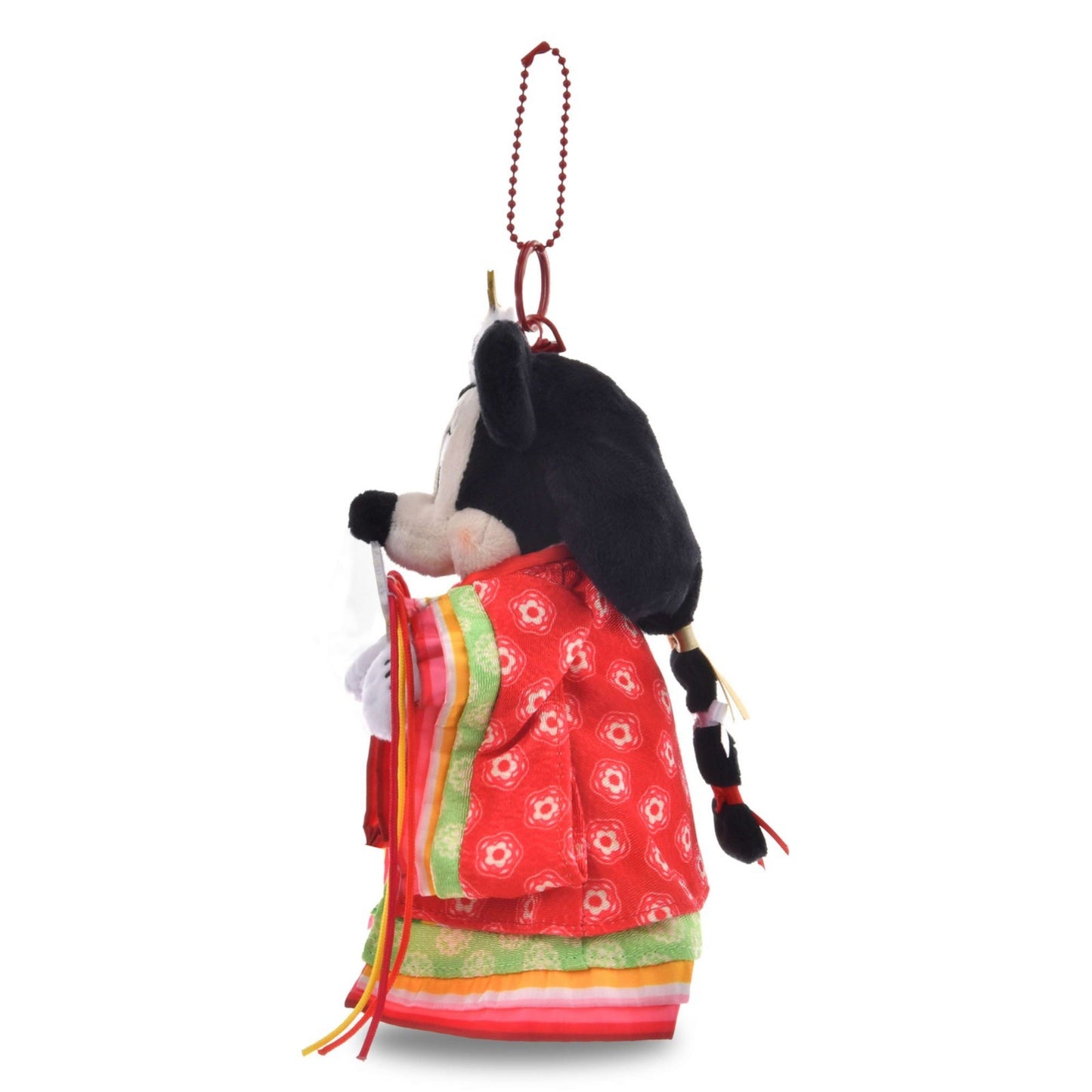 Japan Tokyo Disney Store Minnie Mouse Plush Keychain Hina Doll Style