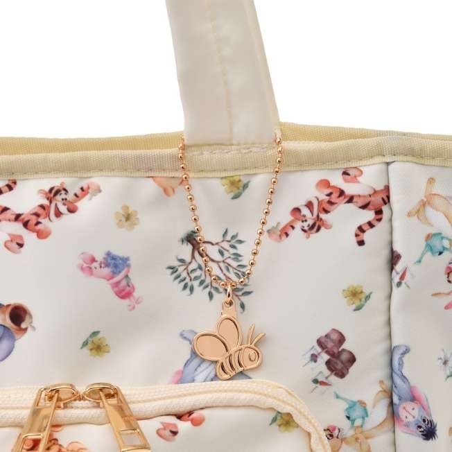 Japan Tokyo Disney Store Pooh Insulated Bag Charm Splendid Colors Cool Tote