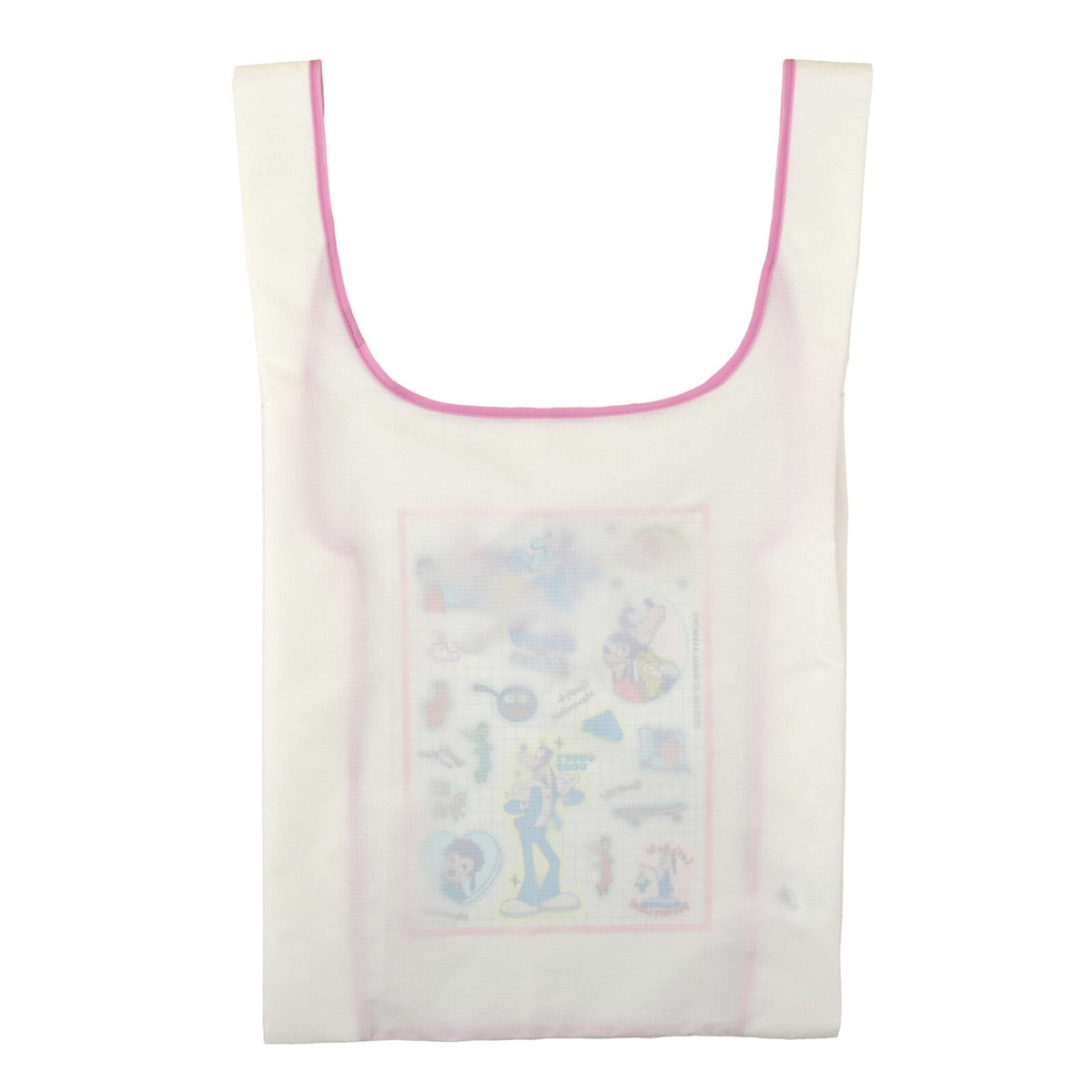 '+Japan Tokyo Disney Store Goofy & Max Shopping Eco Bag with Pouch GOOFY BIRTHDAY