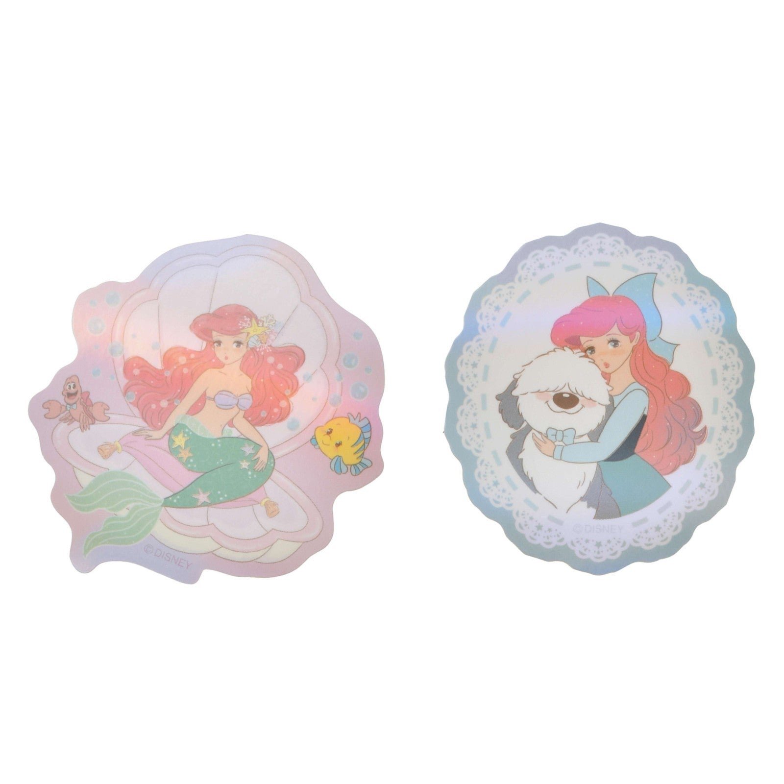 Japan Tokyo Disney Store Little Mermaid Hologram Sticker Illustrated mikko